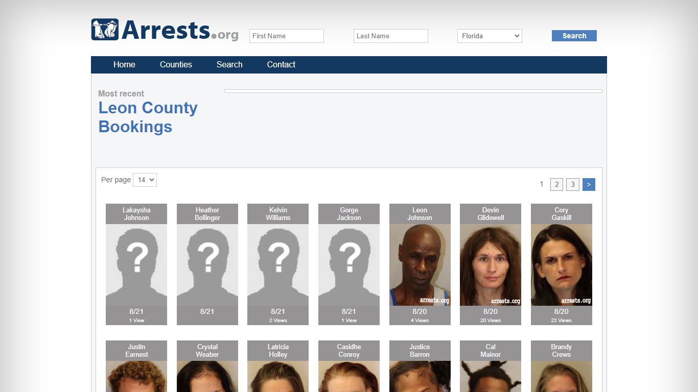 Leon County Arrests and Inmate Search